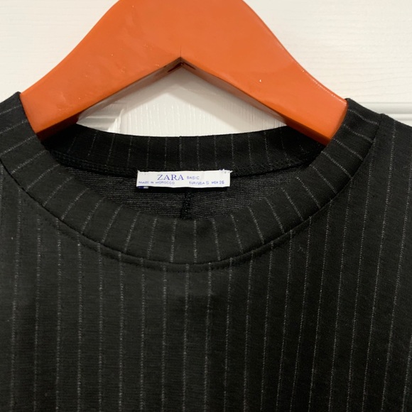 Zara pin stripe dress with waist tie - Picture 3 of 3